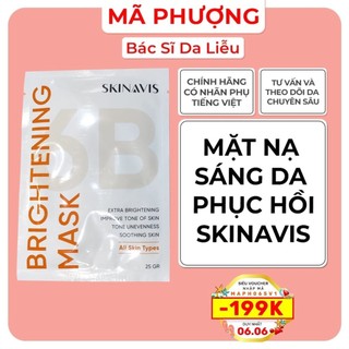 Mặt nạ mặt sáng da Skinavis Cam Dược Mỹ Phẩm Bác Sĩ Mã Phượng ( MIẾNG LẺ)