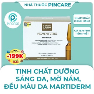 Tinh chất dưỡng da Martiderm Pigzero DSP Bright Ampoule( Vỉ ) dưỡng sáng đều màu da -Nhà Thuốc PinCare