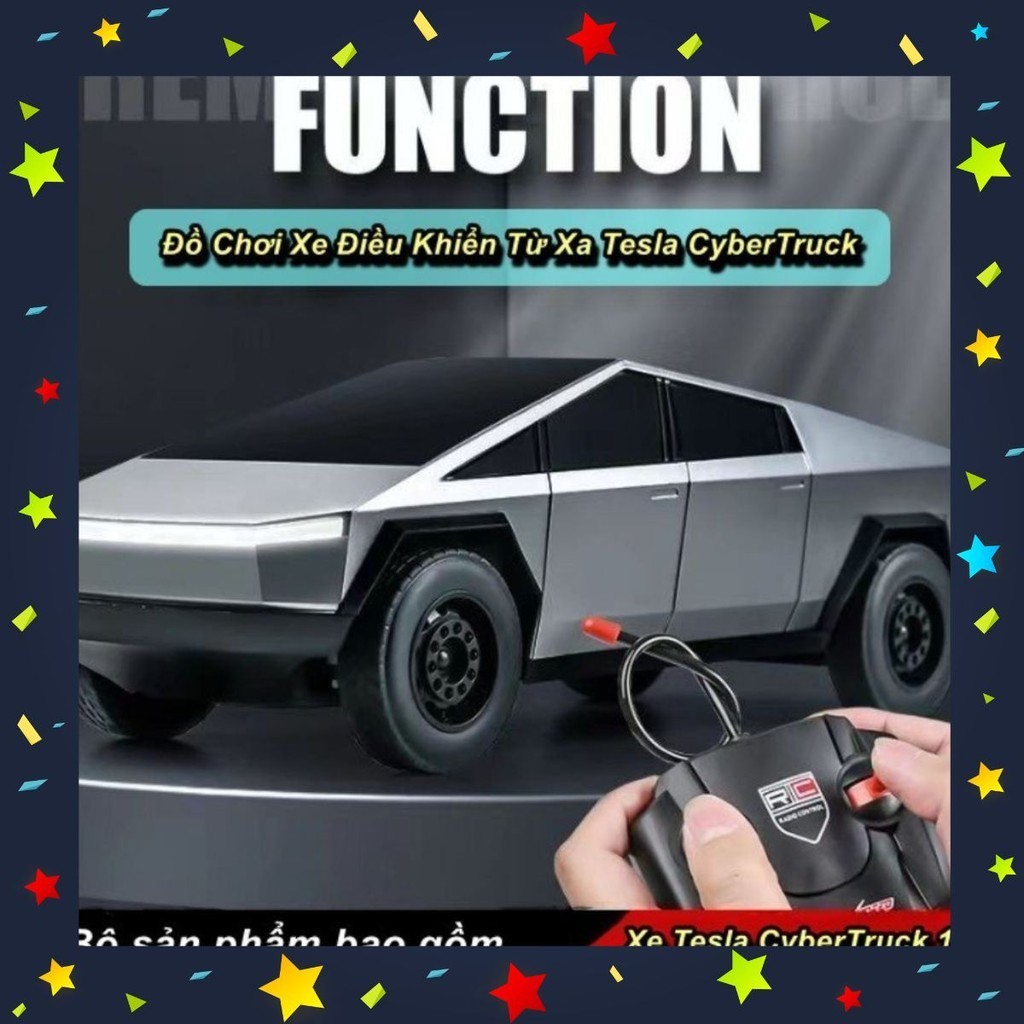 Đồ Chơi Điều Khiển Xe Tesla CyberTruck 1:14 Dành Cho Trẻ Em