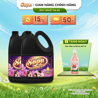 Combo 2 Chai Nước Giặt Xả 6 Trong 1 Sopa Ấn Tượng (2 Chai x 3.4KG)