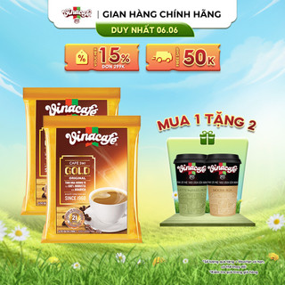 Combo 2 Cà Phê Vinacafé 3In1 Gold Original - Túi 24 Gói x 20g