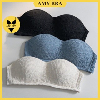 Áo Ngực Không Dây Đệm Mỏng, Áo Lót Nữ Cúp Ngực, Không Gọng Mặc Được Có Dây AMYBRA A630