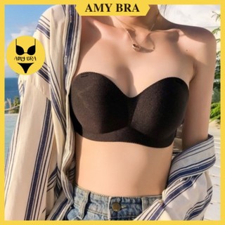 Áo Bra Không Dây, Áo Ngực Không Dây Mút Mỏng, Tặng Dây Trong AMYBRA B811