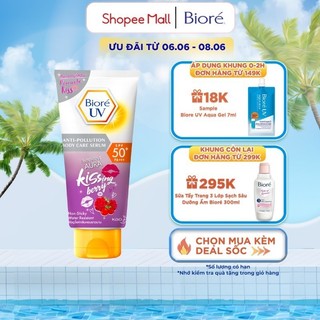 Serum Chống Nắng Dưỡng Thể Kháng Bụi Sáng Da Mịn Màng Bioré Spf50+ Pa+++ Hương Quả Mọng 150Ml