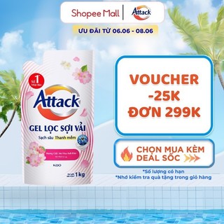 Gel Giặt Attack Hương Giấc Mơ Hoa Anh Đào Túi 1Kg