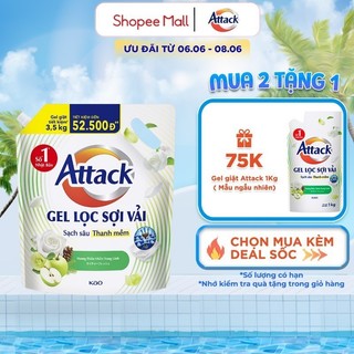  Gel Giặt Attack Hương Thiên Nhiên Trong Lành Túi 3.5Kg