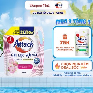  Gel Giặt Attack Hương Giấc Mơ Hoa Anh Đào Túi 2.5Kg