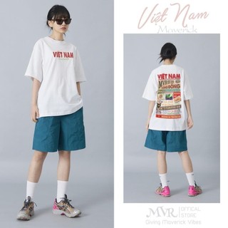 Áo thun unisex tự hào Việt Nam phông phượt du lịch gia đình lớp under form rộng tay dài lỡ genZ cotton fact HT XMCH