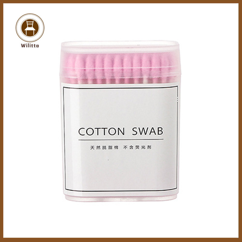 Set 100 / 200 / 300 tăm bông cotton hai đầu dùng một lần đa năng tiện dụng