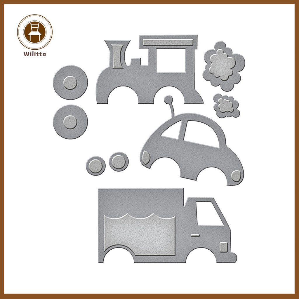 Khuôn cắt giấy thủ công bằng kim loại tạo hình xe hơi hoạt hình