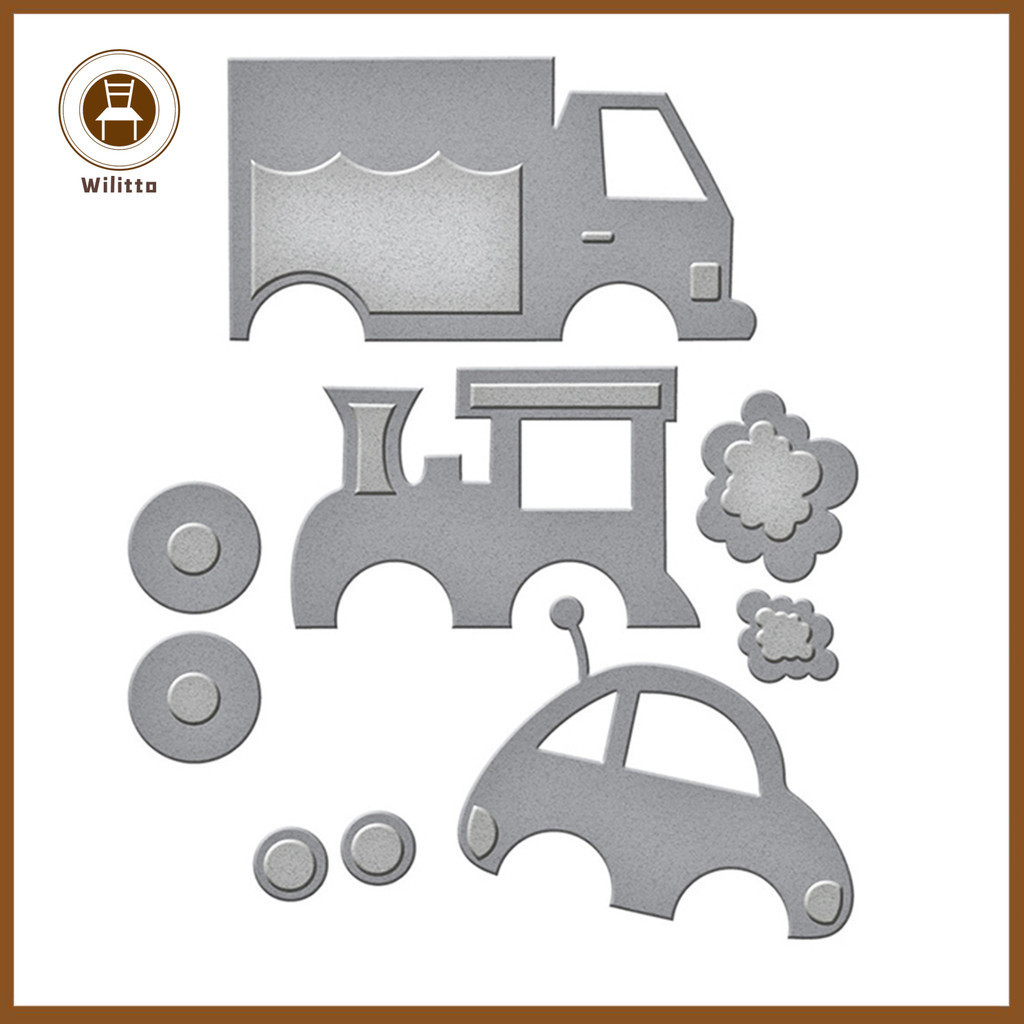 Khuôn cắt giấy thủ công bằng kim loại tạo hình xe hơi hoạt hình