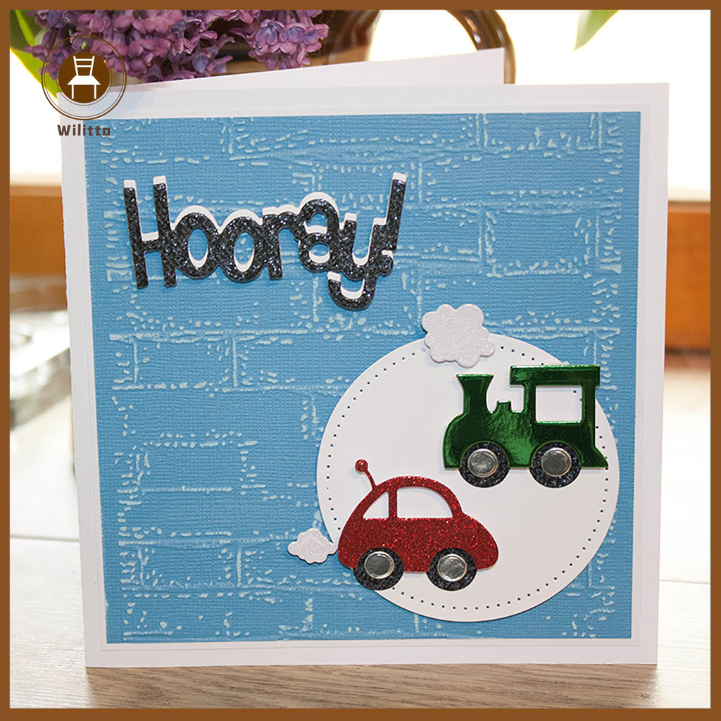 Khuôn cắt giấy thủ công bằng kim loại tạo hình xe hơi hoạt hình