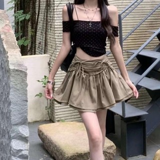 CHÂN VÁY XÒE RÚT DÂY 2 TẦNG