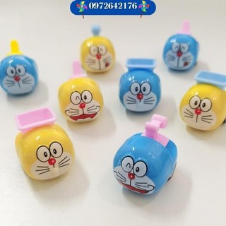 Đồ chơi doraemon mini chạy cót, xe hoạt hình chạy cót cho bé.