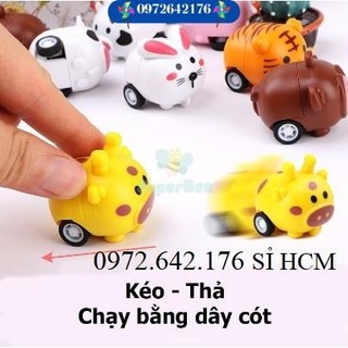 Đồ chơi  mini chạy đà-thú chạy cót mini-thú nhựa mini cho bé