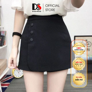 Quần short nữ giả váy phối cúc dasinoo siêu hot