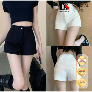 Quần short nữ cạp cao co giãn dasinoo dáng ôm vải umi hàn cao cấp lên dáng siêu xinh