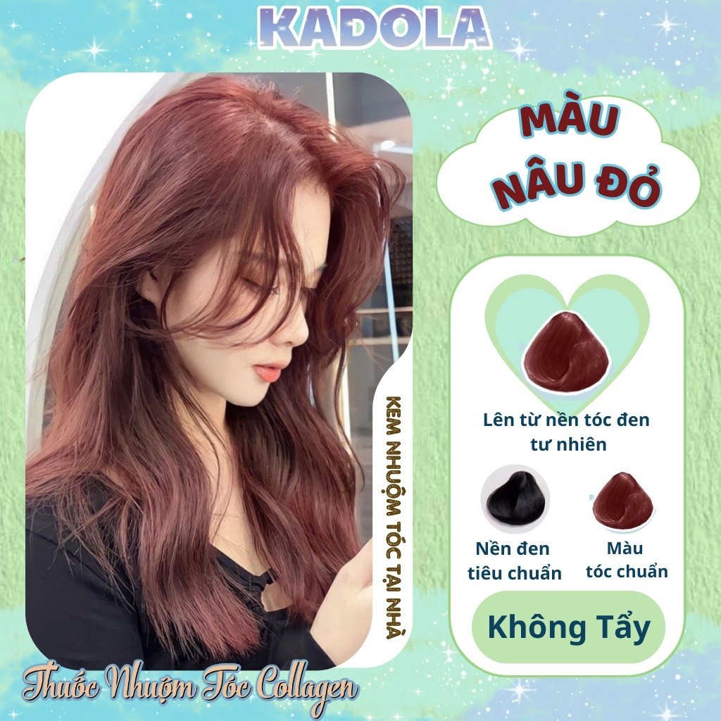 Thuốc nhuộm tóc Nâu, Thuốc nhuộm tóc màu Nâu Đỏ Kadola
