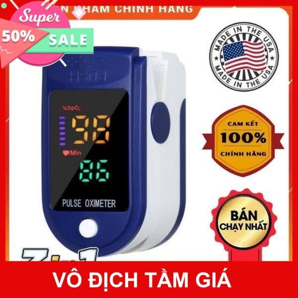 Máy Đo SPO2, Đo Nồng Oxi, Đo Nhịp Tim Pulse Fingertrip Oximeter LK87 [ Tặng Kèm 2 Pin FULLBOX ] [ Ho