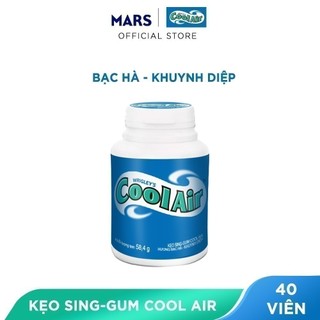  Kẹo Sing-gum Cool Air Hương Bạc Hà - Khuynh Diệp hũ 40 Viên