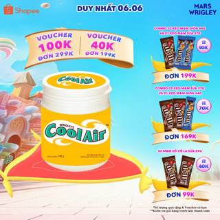 Kẹo Sing-Gum Cool Air Hương Bạc Hà - Mật Ong, Chanh Hũ Lớn 100 Viên