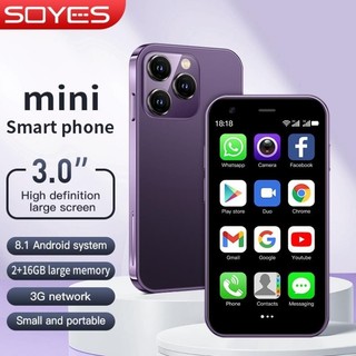 Soyes xs15 s23 mini android11.0 điện thoại thông minh màn hình hiển thị 3.0 inch rom 64gb dual sim chờ play store