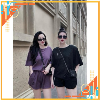 Bộ nhũ thêu chữ y.. quần cộc 3m
