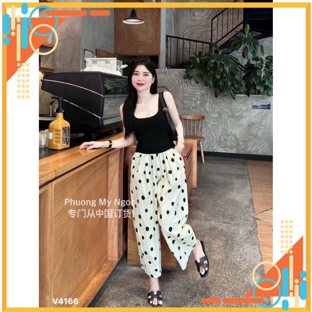 [H.Lana] Mã 028 QUẦN SUÔNG CHẤM BI 2M