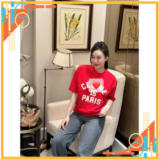 [H.Lana] ÁO PHÔNG ĐỎ CHỮ CE…LINE 16 PARIS