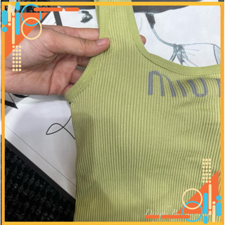 Áo bra tăm chữ miu miu