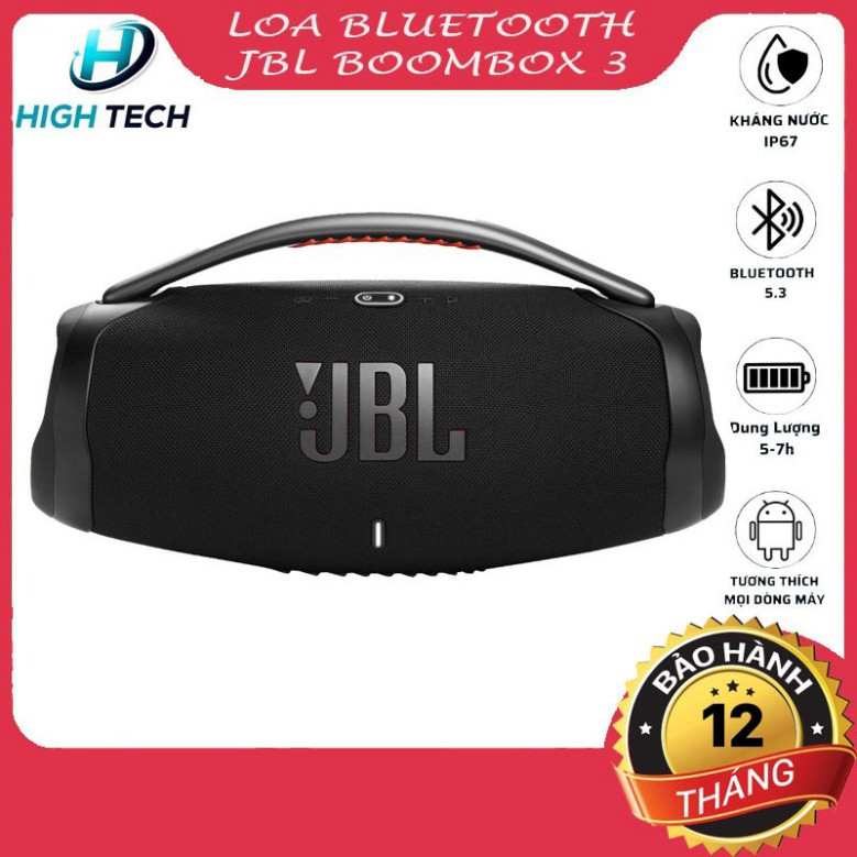 Loa bluetooth JBL Boombox 3 Không Dây Công Suất 60W Âm Hay - Bass Căng - Nghe Cực Đã HOT HOT