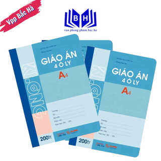 Sổ giáo án a4 200 trang klong ms314t4, sổ giáo án 4 ô ly 200 trang a4 klong ms314t4