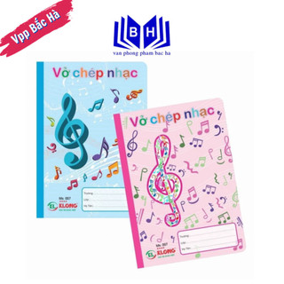 Vở chép nhạc b5 36 trang klong 007, vở chép nhạc klong 007n định lượng 70gsm