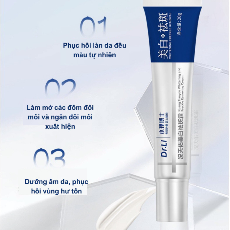 Kem đồi mồi Dr Li kem tàn nhang kem làm trắng da thảo mộc Dr Li xóa nhanh đồi mồi tàn nhang nám