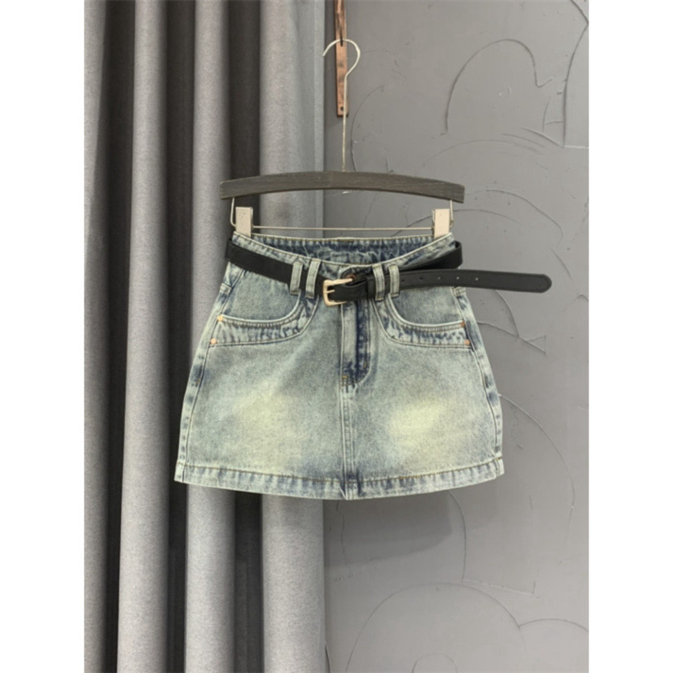 Quần đùi bò nữ, quần short bò nữ may cách điệu gấu kèm đai miumiu siêu xinh hàng QCL1 N99 | BigBuy360 - bigbuy360.vn