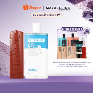  Bộ Son Bóng Bền Màu Nhẹ Môi Superstay Vinyl Ink 4.2ml & Nước Tẩy Trang Mắt Môi 150ml Maybelline New York