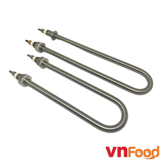  U Đơn 3Kw - Thanh Nhiệt Inox 304 - Điện Trở Nồi Phở, Nồi Cháo