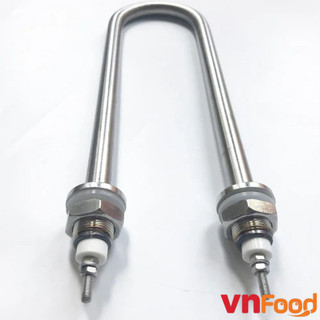  U Đơn 1Kw - Thanh Nhiệt Inox 304 - Điện Trở Nồi Phở, Nồi Cháo