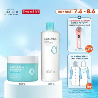 Combo Kem dưỡng ẩm Tinh Linh Angel Aqua Moisture Cream 150ml + Nước Tẩy Trang CLEANSING WATER 500ml