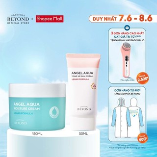 Combo Kem Dưỡng Ẩm Tinh Linh Angel Aqua Moisture Cream 150ml + Kem chống nắng nâng tone da TONE-UP SUN 50ml