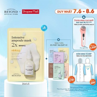 COMBO 5 Mặt nạ dưỡng ẩm Beyond Intensive Ampoule Mask 2X Ceramide 26ml