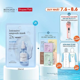 COMBO 5 Mặt nạ cấp ẩm Beyond Intensive Ampoule Mask 2X Hyaluronic Acid 25ml