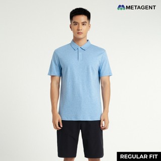 Áo polo nam thun trơn dáng regular fit metagent ms 57e3413