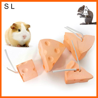 Đồ chơi đá canxi khoáng mài răng hình phô mai / thỏ / chuột hamster