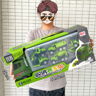 Đồ Chơi Gara Ô Tô Di Động Set Xe Tải Nhiều Ngăn 6 Trong 1,Đồ Chơi Ô Tô Cho Bé Trai shopsankiss