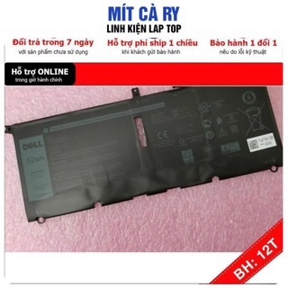 [BH12TH] . Pin Latop Dell XPS 13 9370 9380 Loại 52WH Mã Pin DXGH8 Có Video Thực Tế
