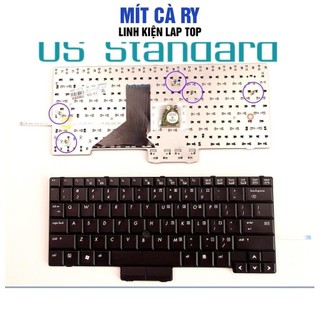 Bàn phím laptop hp compaq elitebook 2500 2510p 2530p bh 12 tháng