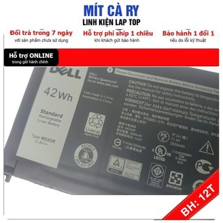 [BH12TH] Pin Laptop Dell Latitude 3400 Dell Vostro 5581 5471 3580 Loại 42WH mã pin WDXOR Hàng Full Hộp - .
