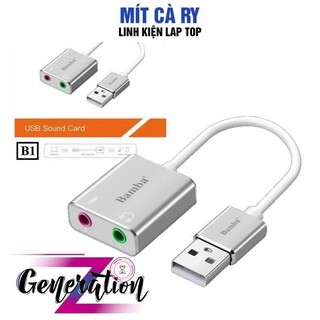 Usb sound 7.1 bamba b1 - cáp chuyển usb ra cổng audio 3.5 loại tốt