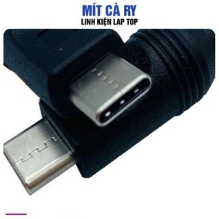 ĐẦU ĐỔI CHÂN SẠC LAPTOP 5.5MM - 2.5MM RA TYPE C (USB C) ZIN